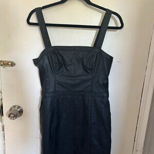 Abercrombie & Fitch Faux-Leather Dress - Size Medium
